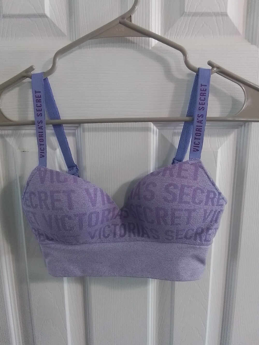 Victoria's Secret Lavender Logo Seamless Bralette